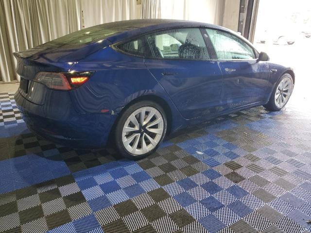 5YJ3E1EA6NF303797 - 2022 TESLA MODEL 3 Կապույտ լուսանկար 3