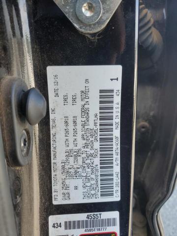 5TFGZ5AN4HX072074 - 2017 TOYOTA TACOMA DOUBLE CAB 黑色 照片 12