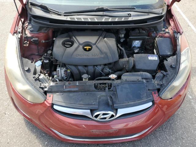 KMHDH4AE6DU574091 - 2013 HYUNDAI ELANTRA GLS BURGUNDY photo 11