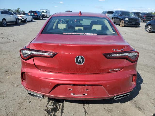 19UUB6F4XMA010240 - 2021 ACURA TLX TECHNOLOGY RED photo 6