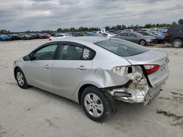 KNAFK4A65E5137053 - 2014 KIA FORTE LX SILVER photo 2