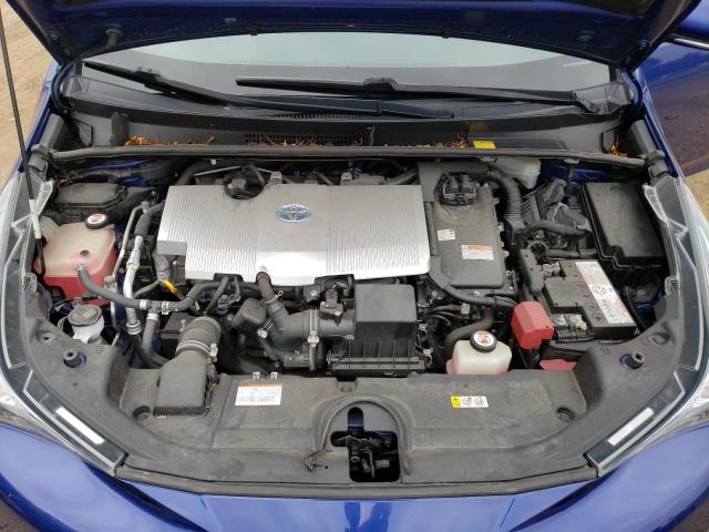 JTDKBRFU6H3050137 - 2017 TOYOTA PRIUS BLUE photo 11