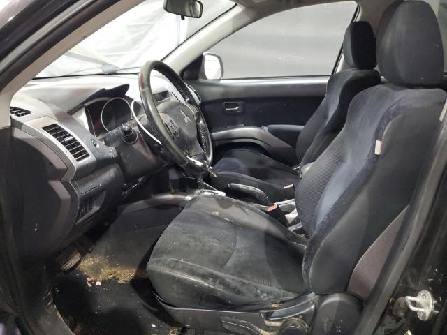 JA4AT2AW9AZ008597 - 2010 MITSUBISHI OUTLANDER ES BLACK photo 7