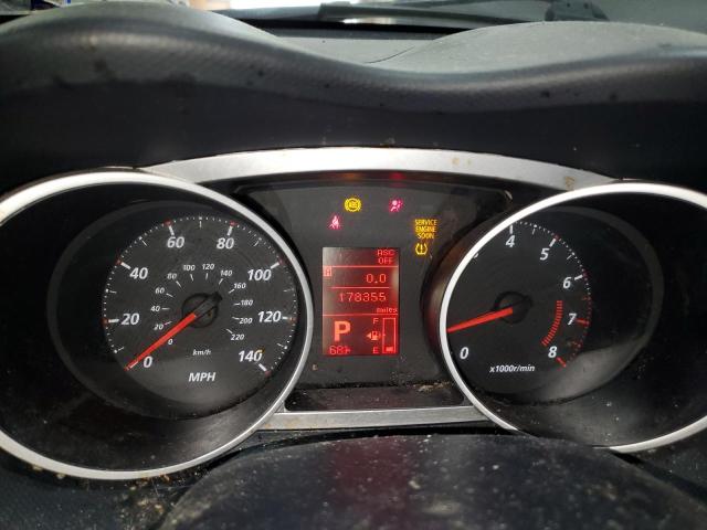 JA4AT2AW9AZ008597 - 2010 MITSUBISHI OUTLANDER ES BLACK photo 9