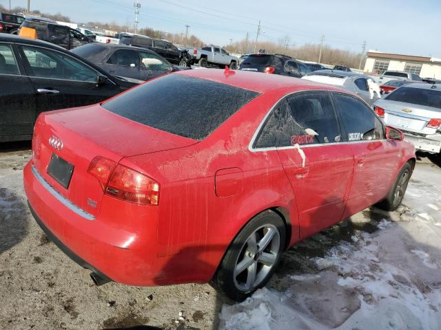 WAUDH78E97A101185 - 2007 AUDI A4 3.2 QUATTRO RED photo 3