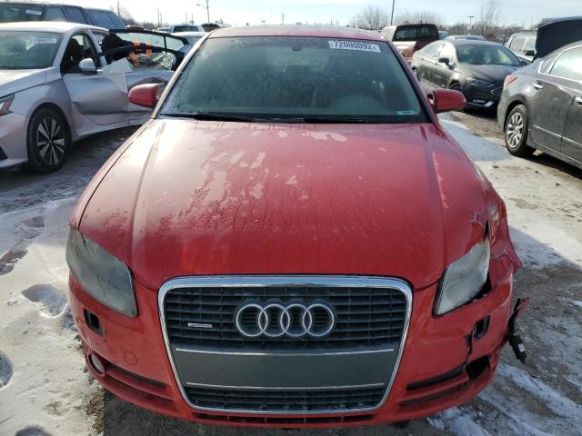 WAUDH78E97A101185 - 2007 AUDI A4 3.2 QUATTRO RED photo 5