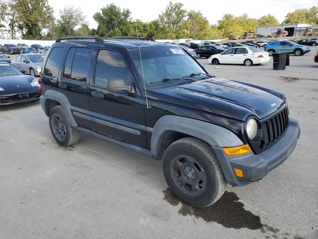 1J4GL48K87W539664 - 2007 JEEP LIBERTY SPORT BLACK photo 4
