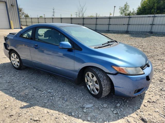 2HGFG12677H565530 - 2007 HONDA CIVIC LX 蓝色 照片 4