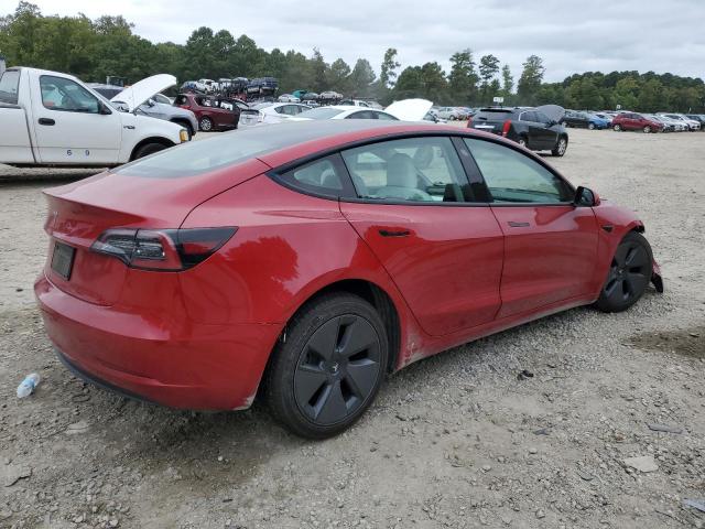 5YJ3E1EA4MF973184 - 2021 TESLA MODEL 3 红色 照片 3