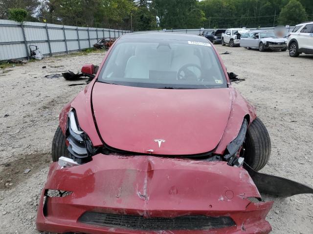 5YJ3E1EA4MF973184 - 2021 TESLA MODEL 3 红色 照片 5