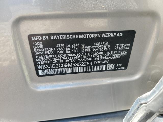 WBXJG9C09M5S52289 - 2021 BMW X1 XDRIVE28I BEIGE photo 14