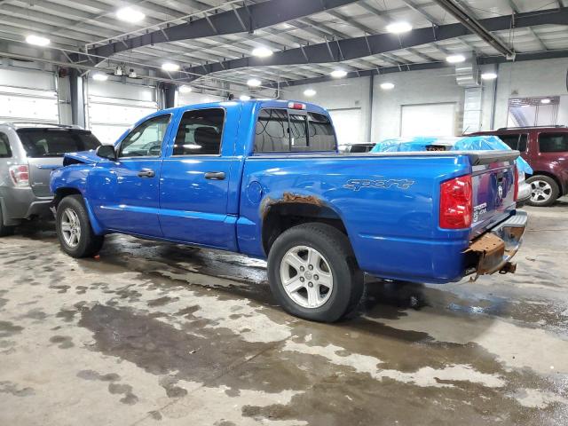 1D7HW68K38S517132 - 2008 DODGE DAKOTA SPORT BLUE photo 2