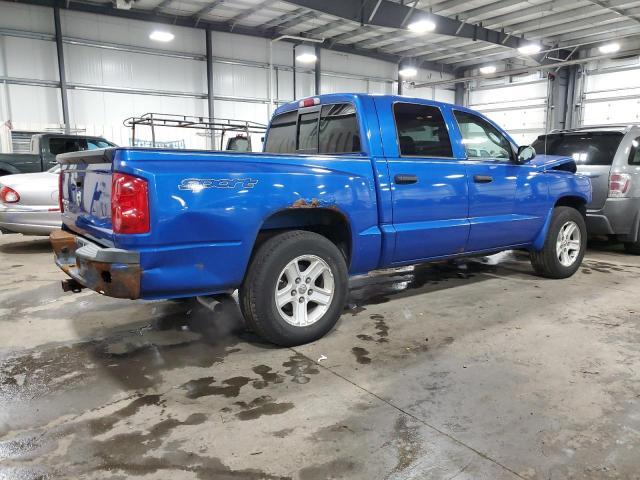 1D7HW68K38S517132 - 2008 DODGE DAKOTA SPORT BLUE photo 3