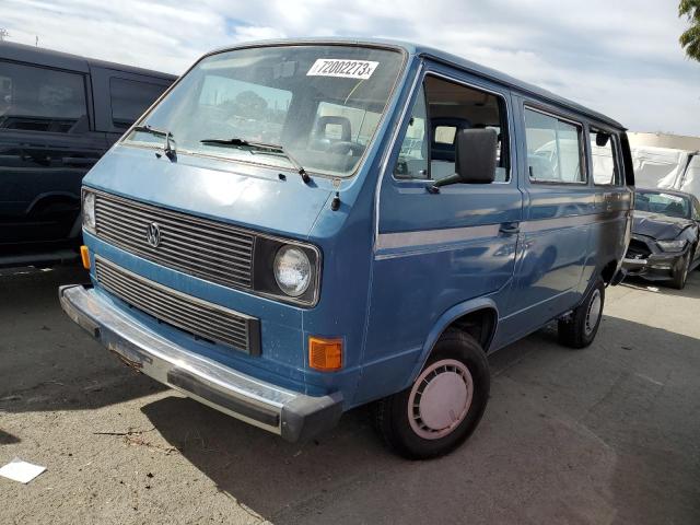 WV2YB0252FH075753 - 1985 VOLKSWAGEN VANAGON BUS BLUE photo 1