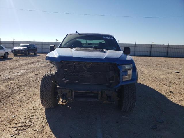 1FTFW1RG2KFB45832 - 2019 FORD F150 RAPTOR BLUE photo 5