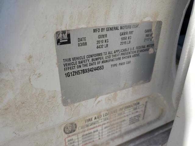 1G1ZH57BX84244563 - 2008 CHEVROLET MALIBU 1LT Ақ фото 13