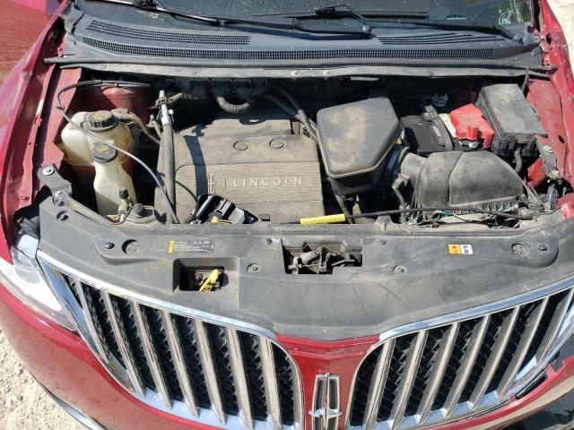 2LMDJ8JK8DBL36853 - 2013 LINCOLN MKX RED photo 12