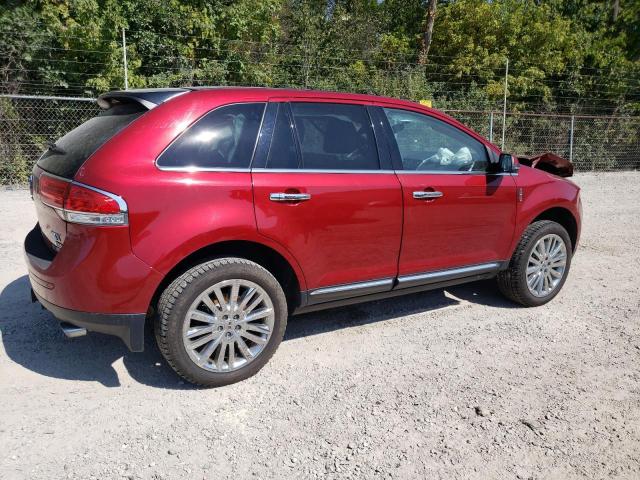 2LMDJ8JK8DBL36853 - 2013 LINCOLN MKX RED photo 3