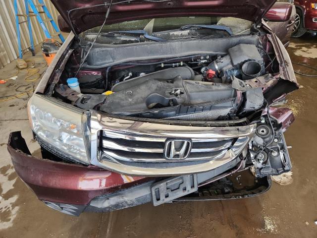 5FNYF4H55CB070981 - 2012 HONDA PILOT EXL ბურგუნდია ფოტო 12