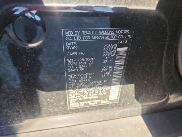 KNMAT2MT8JP585222 - 2018 NISSAN ROGUE S BLACK photo 13