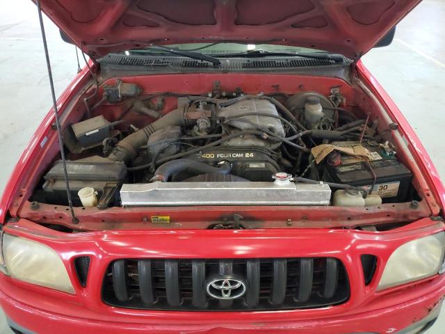 5TEHN72N52Z038302 - 2002 TOYOTA TACOMA DOUBLE CAB RED photo 11