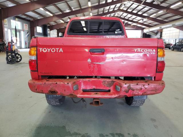 5TEHN72N52Z038302 - 2002 TOYOTA TACOMA DOUBLE CAB RED photo 6