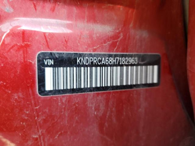 KNDPRCA68H7182963 - 2017 KIA SPORTAGE SX RED photo 13