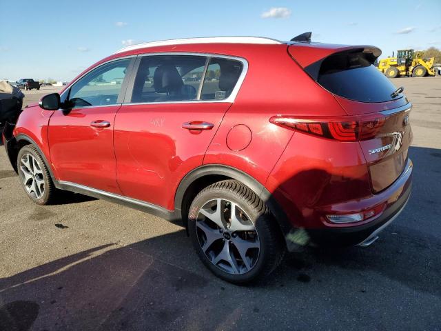 KNDPRCA68H7182963 - 2017 KIA SPORTAGE SX RED photo 2