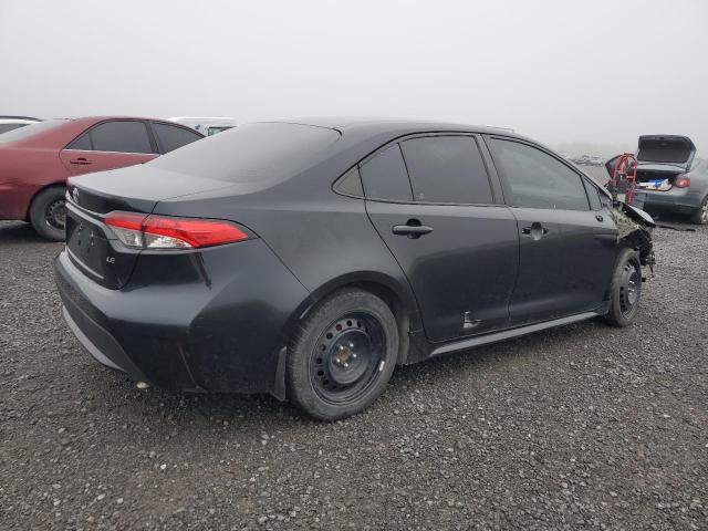 5YFBPRBE2LP013974 - 2020 TOYOTA COROLLA LE Schwarz Foto 3