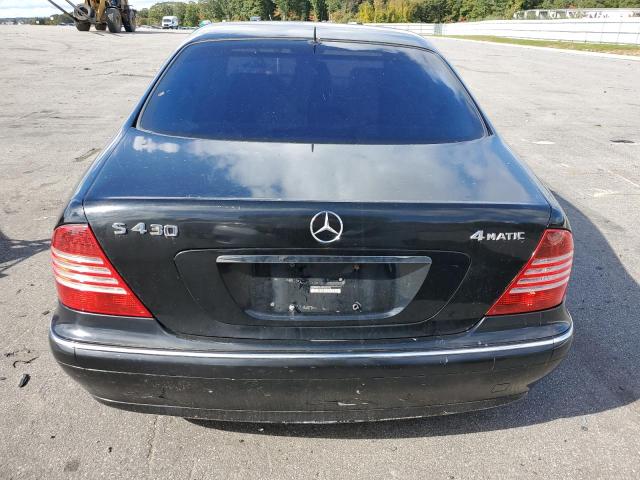 WDBNG83J43A383152 - 2003 MERCEDES-BENZ S 430 4MATIC BLACK photo 6