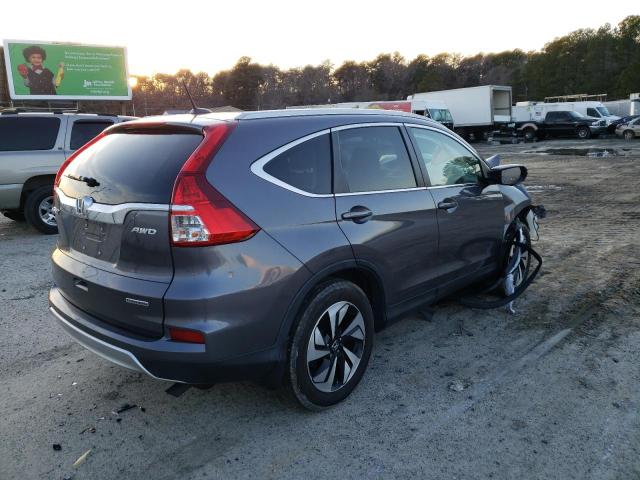 5J6RM4H92GL023305 - 2016 HONDA CR-V TOURING GRAY photo 3