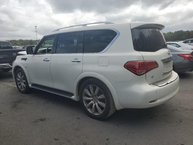 JN8AZ2NC7E9351553 - 2014 INFINITI QX80 WHITE photo 2