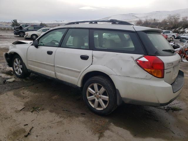 4S4BP61C367344921 - 2006 SUBARU LEGACY OUTBACK 2.5I WHITE photo 2