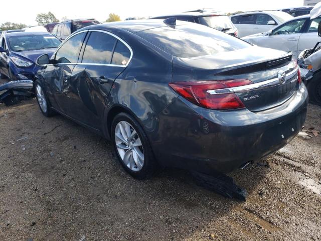 2G4GK5EX1F9281280 - 2015 BUICK REGAL GRAY photo 2