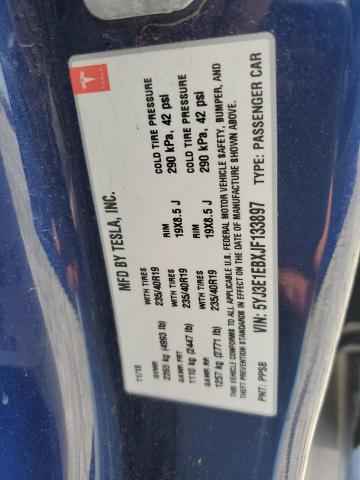 5YJ3E1EBXJF133897 - 2018 TESLA MODEL 3 Көк фото 12