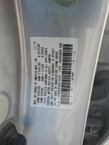 1HGCR3F87EA015034 - 2014 HONDA ACCORD EXL 银色 照片 12