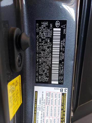 JTNKHMBX2K1041421 - 2019 TOYOTA C-HR XLE Boz foto 12