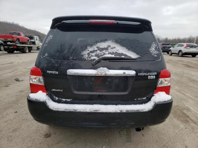 JTEHW21A970043830 - 2007 TOYOTA HIGHLANDER HYBRID BLACK photo 6