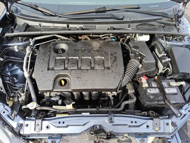 2T1BURHE4KC242722 - 2019 TOYOTA COROLLA L BLUE photo 11