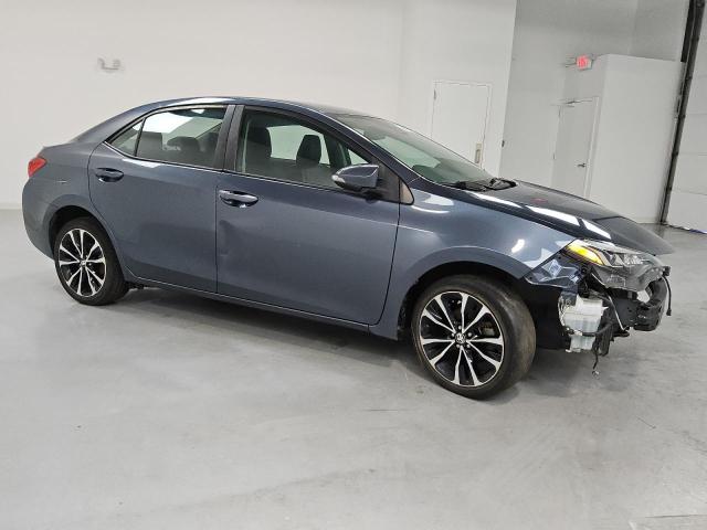 2T1BURHE4KC242722 - 2019 TOYOTA COROLLA L BLUE photo 4