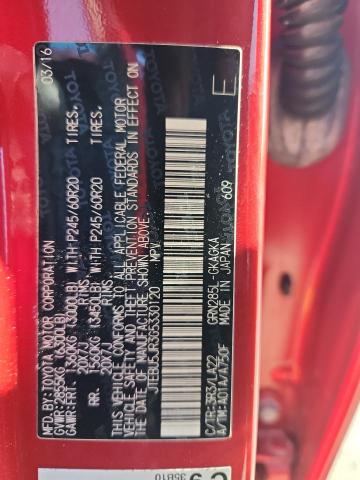 JTEBU5JR3G5330120 - 2016 TOYOTA 4RUNNER SR5/SR5 PREMIUM BURGUNDY photo 13