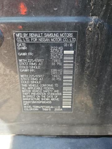 KNMAT2MVXGP680455 - 2016 NISSAN ROGUE S BROWN photo 14