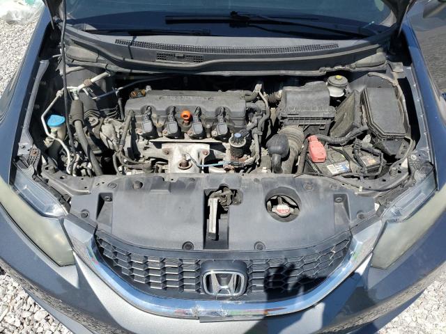 19XFB2F5XDE073277 - 2013 HONDA CIVIC LX GRAY photo 11