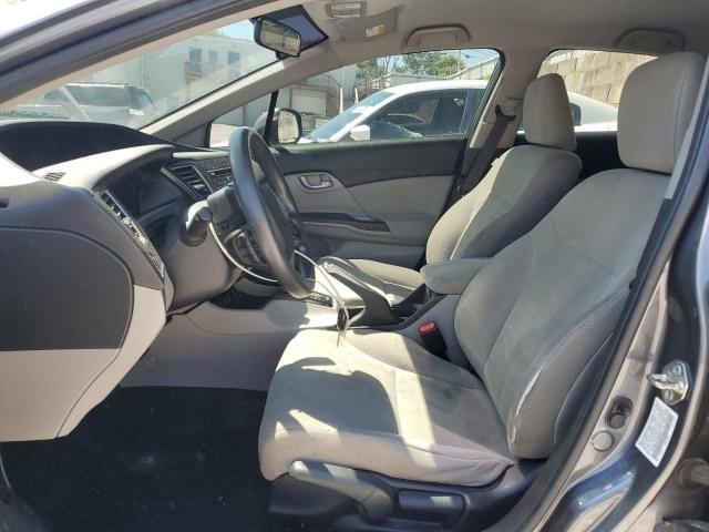 19XFB2F5XDE073277 - 2013 HONDA CIVIC LX GRAY photo 7