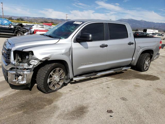 5TFEM5F15EX077632 - 2014 TOYOTA TUNDRA CREWMAX SR5 GRAY photo 1