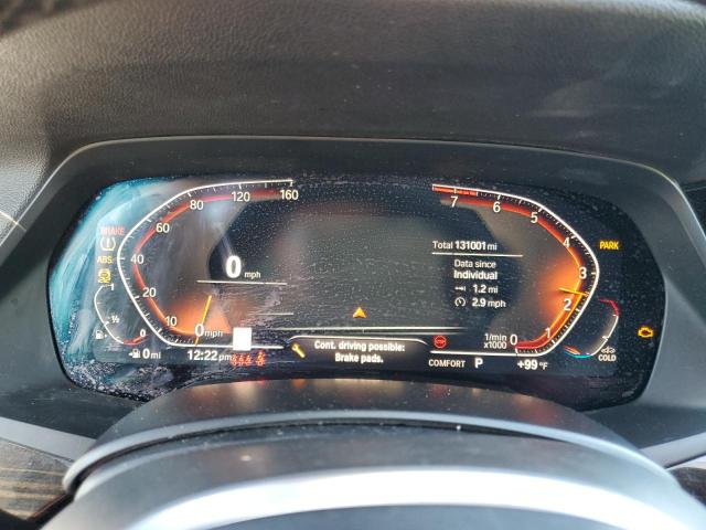 5UXCR6C55KLL22761 - 2019 BMW X5 XDRIVE40I BLUE photo 9