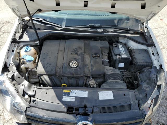 WVWDB7AJXEW011667 - 2014 VOLKSWAGEN GOLF WHITE photo 11