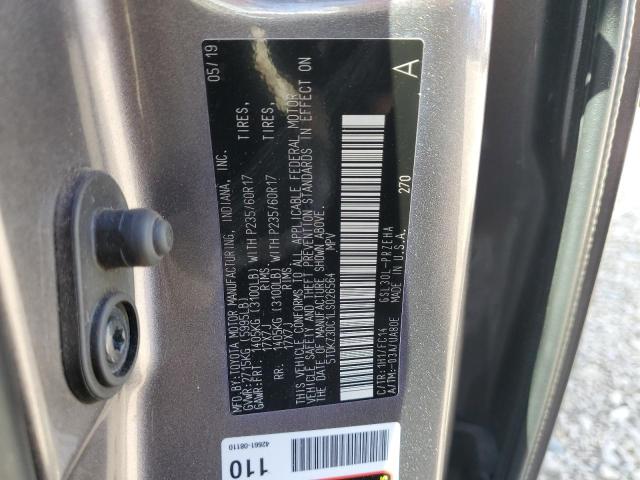 5TDKZ3DC1LS026564 - 2020 TOYOTA SIENNA LE CHARCOAL photo 13