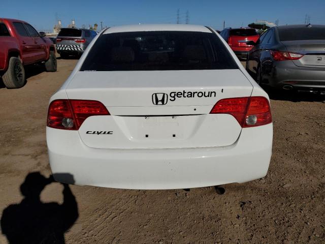 2HGFA16518H330593 - 2008 HONDA CIVIC LX WHITE photo 6