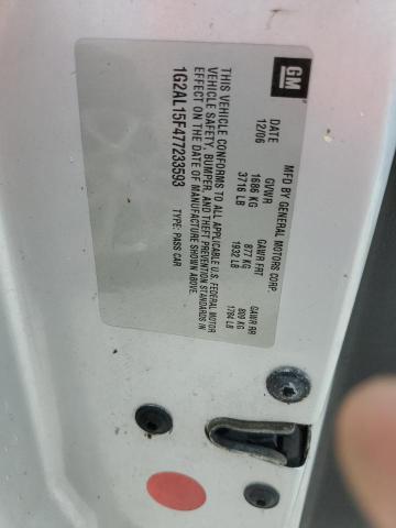 1G2AL15F477233593 - 2007 PONTIAC G5 Argent photo 12